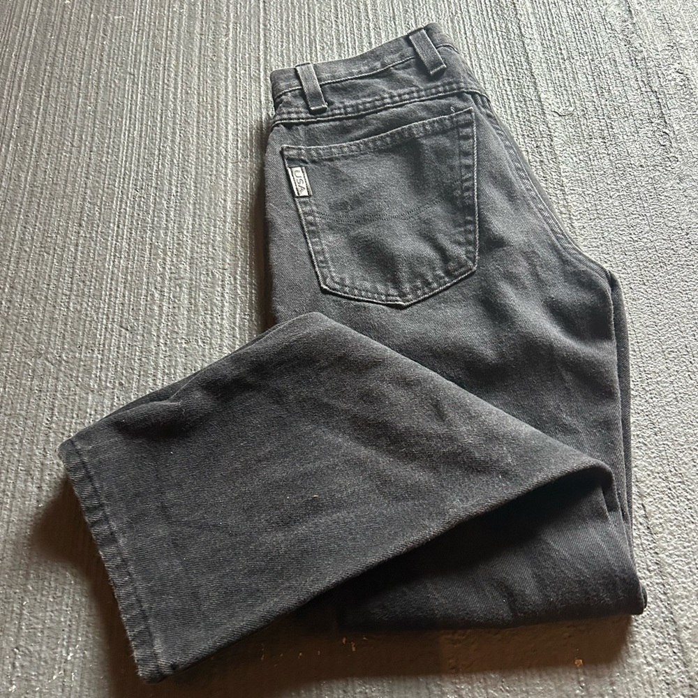 Vintage 80s Texas jeans High Rise Black Jeans
